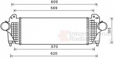 VAN WEZEL 01004142 -  Интеркулер